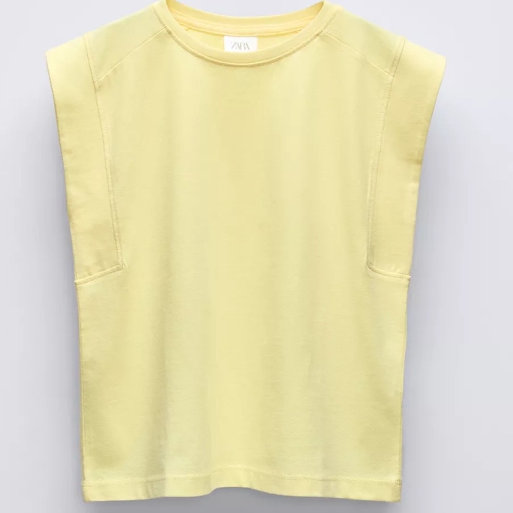 Zara Yellow Eyelash Kids Shirt 11/12 L kt2